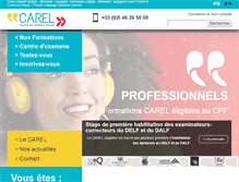 Tablet Screenshot of carel.org